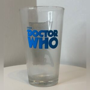Doctor Who "Silence Will Fall" 16 oz Clear Glass Tumbler